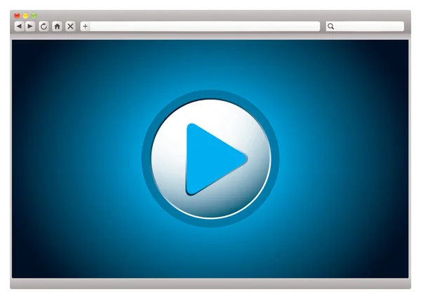 Internet video browser — Stock Vector