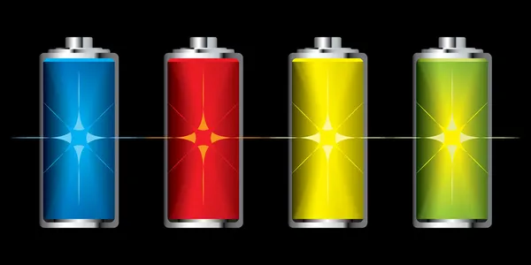 バッテリーの充電のフラッシュ — ストックベクタ