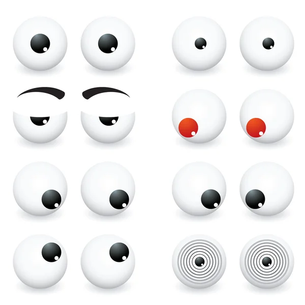 Boules oculaires — Image vectorielle