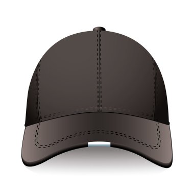 Black sports cap clipart