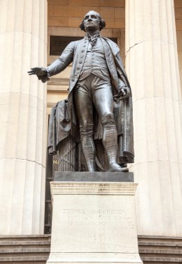 Statue George Washington Federal Hall clipart