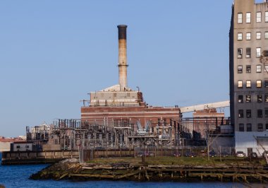 Electricity generation station in Brooklyn clipart