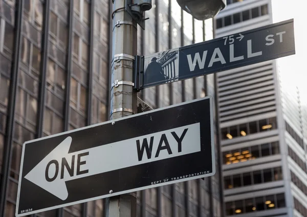 Wall-Street-Botschaft einseitig besetzen — Stockfoto