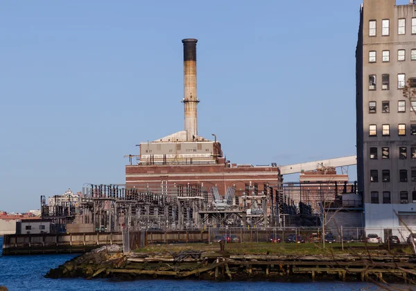 Stacja generacji energii elektrycznej w brooklyn — Zdjęcie stockowe