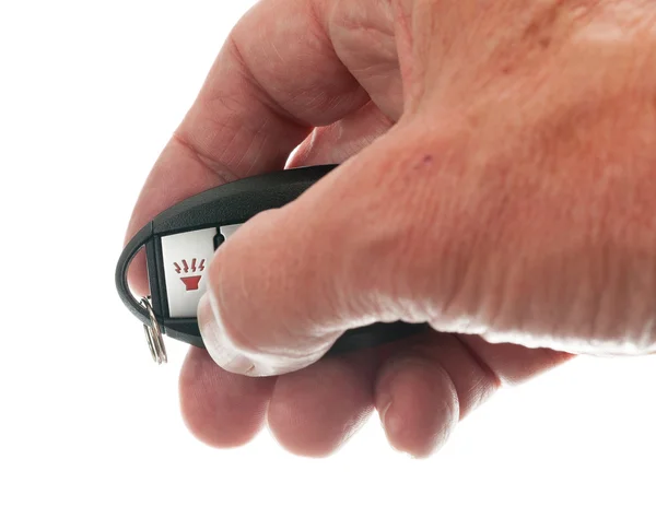 A vezeték nélküli kulcsnélküli ajtónyitó hüvelykujj — Stock Fotó