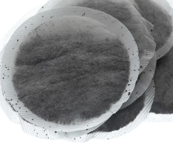 Μακροεντολή εικόνα του γύρου φακελάκια τσαγιού — Φωτογραφία Αρχείου