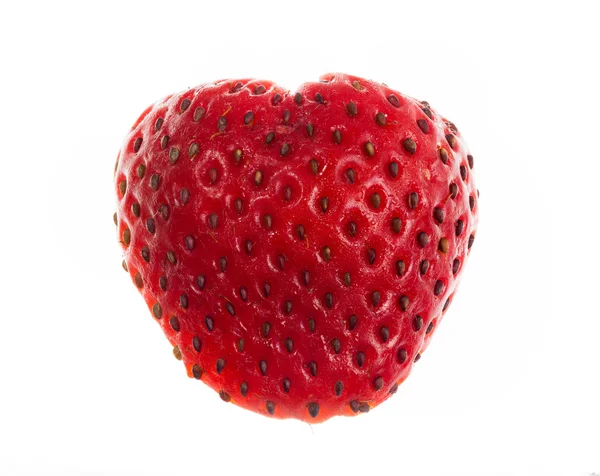 Fresh sliced strawberry in heart shape — Stock Photo, Image