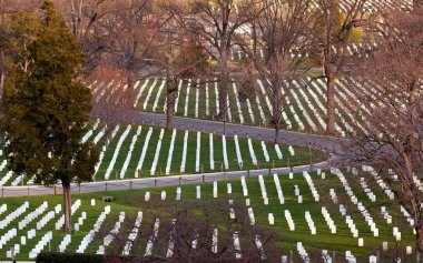 Roadway in Arlington Cemetery clipart