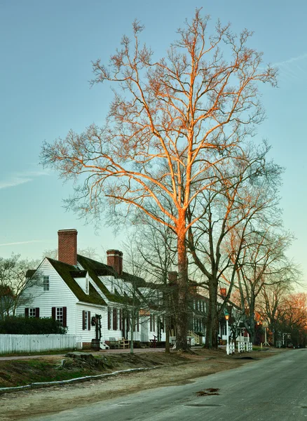 Casas antiguas en Williamsburg Colonial —  Fotos de Stock
