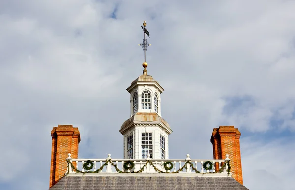 Roof of Governors palace in Williamsburg — Stock Photo, Image
