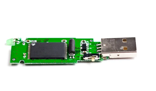 Abrir unidade flash USB — Fotografia de Stock