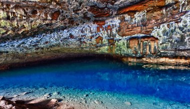 Waikapalae wet cave in Kauai clipart