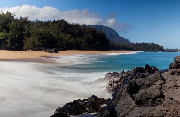 Lumahai plaży w kauai — Zdjęcie stockowe