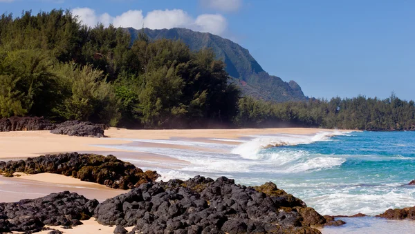 Lumahai pláž v kauai — Stock fotografie