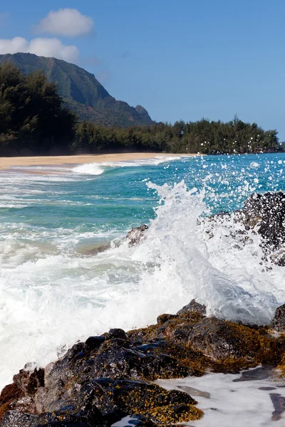 Praia lumahai em kauai — Fotografia de Stock