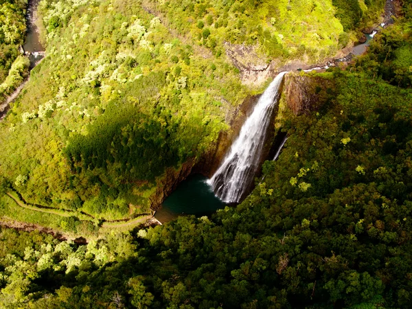 Cataratas de Manawaiopuna en Kauai — Foto de Stock