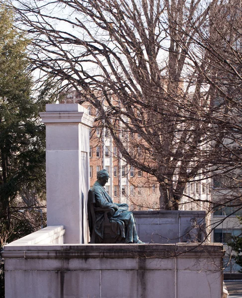 President Buchanan statue in Meridian park — Stock Photo, Image