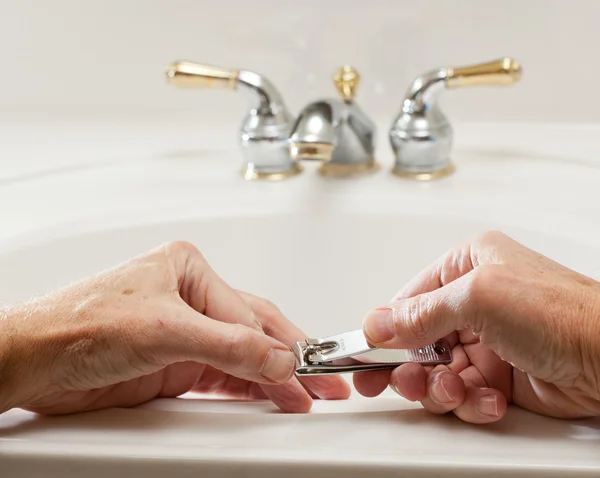 Close up of nail clippers — Stock Photo, Image