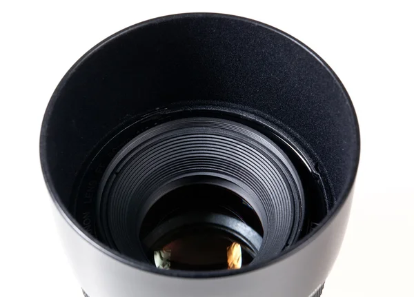 Lens hood and lens — Stock Photo, Image