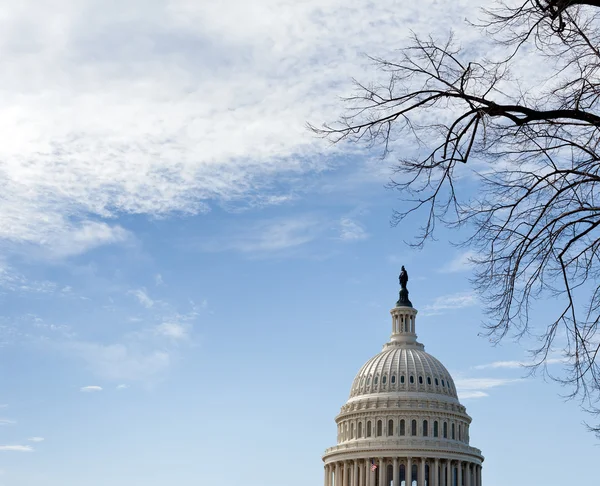 Dome of Capitol Washington DC with sky — Stock Photo, Image