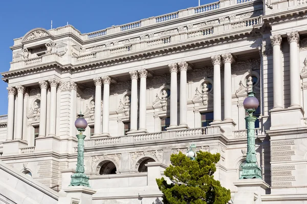 Facade of Library of Congress Washington DC — Stock Photo, Image