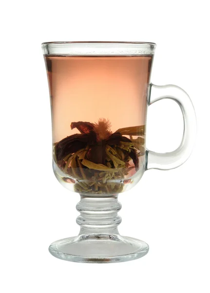 Zelený čaj v šálku — Stock fotografie