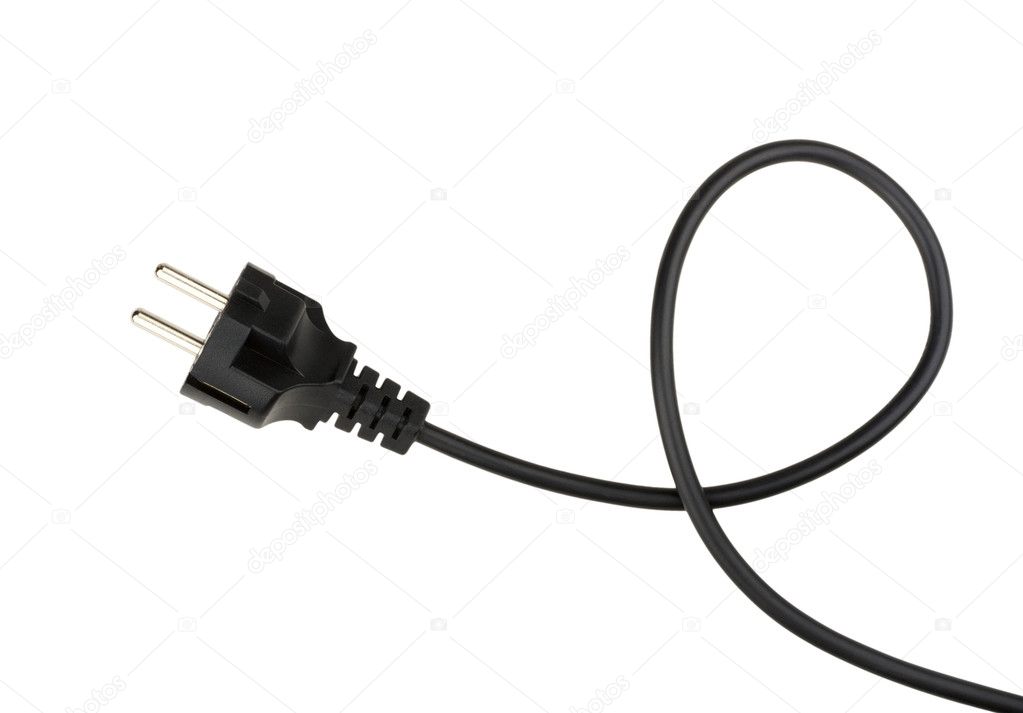 Electrical cable with plug