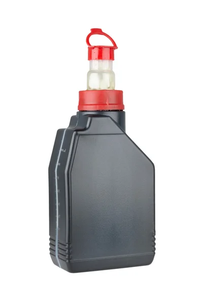 Butelki z tworzyw sztucznych na olej silnikowy — Zdjęcie stockowe
