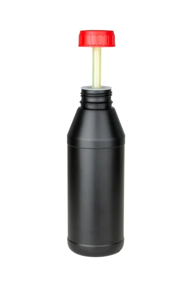 Butelki z tworzyw sztucznych na olej przekładniowy — Zdjęcie stockowe