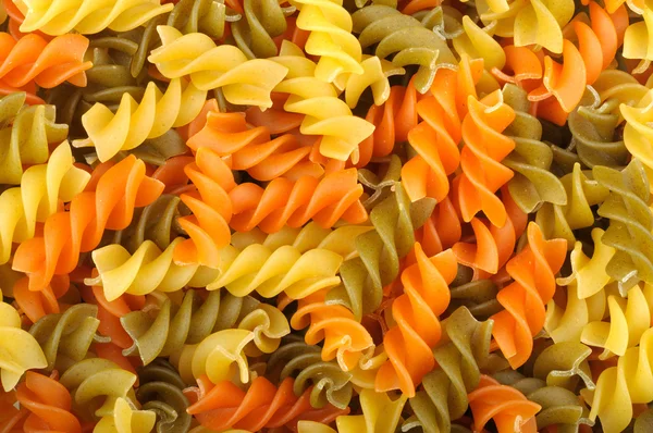Background of Tricolor pasta — Stock Photo, Image