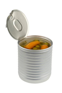 Canned peas and carrots clipart