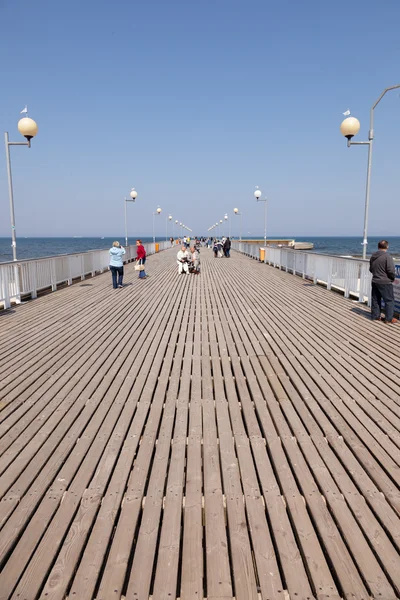 Kolobrzeg Pier — Stok fotoğraf