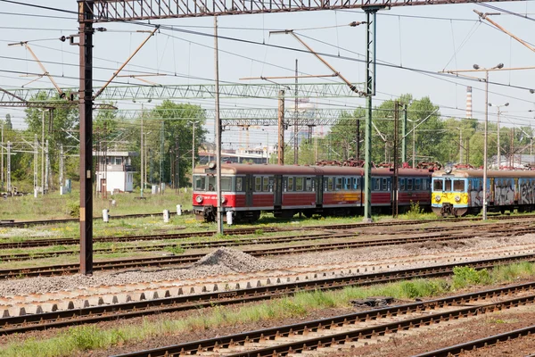 Railway electrification system — Stock Photo, Image