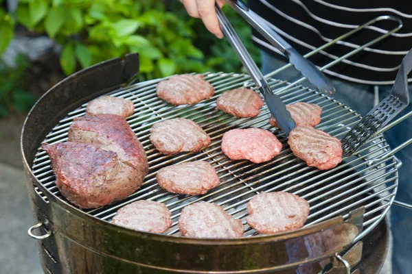 Garden grilling — Stock Photo, Image