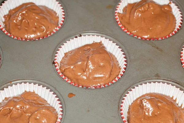 Brownie cupcakes — Stock Photo, Image
