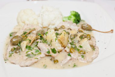 enginar göbeği ile Dana