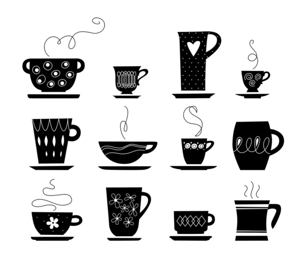 Tazza di tè o caffè — Vettoriale Stock