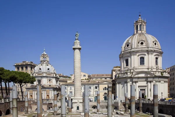 Et gammelt trajansk marked i Rom – stockfoto