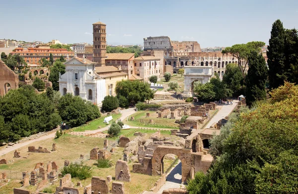 Roma Forumu Harabeleri — Stok fotoğraf