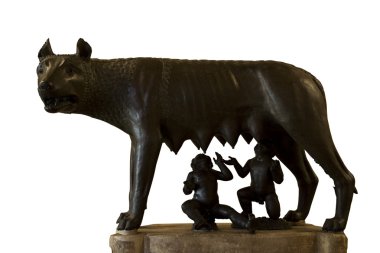 Romulus and remus rome symbol clipart