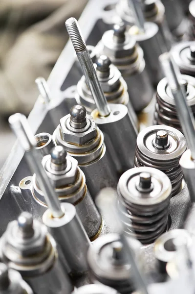 Close-up of automobile cylinder head — Stock Photo, Image