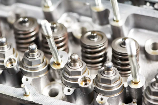 Close-up of automobile cylinder head — Stock Photo, Image