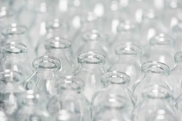 Pharmacy medicine container glassware background — Stock Photo, Image