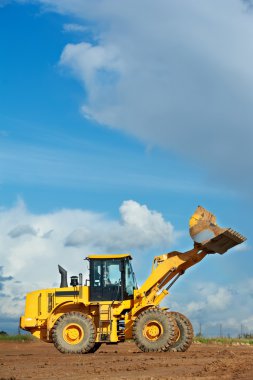 Construction loader excavator clipart