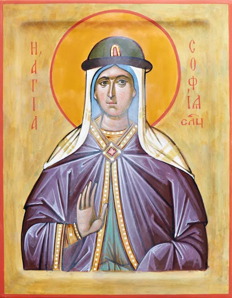 Ícone de Santa Sofia de Slutsk — Fotografia de Stock