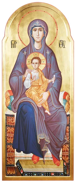 Mãe de Deus Vergin Maria e Jesus Cristo — Fotografia de Stock