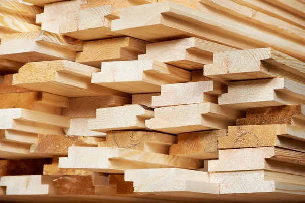 Set of wood lumber materials Stock Picture