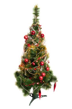 süslü yapay Noel ağacı