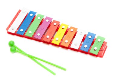 Color xylophone toy clipart