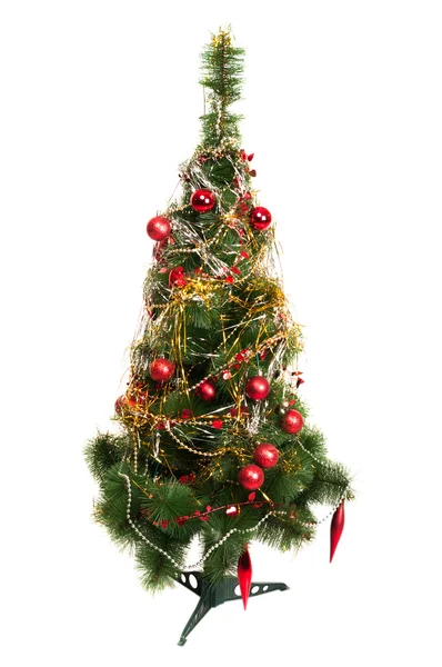 stock image Decorated artificial Christmas tree